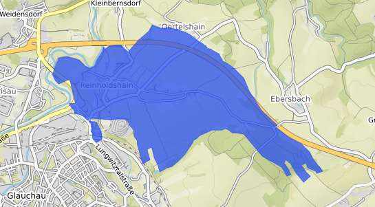 Bodenrichtwertkarte Glauchau Reinholdshain
