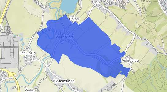 Bodenrichtwertkarte Glauchau Wernsdorf