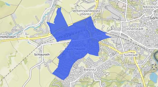 Bodenrichtwertkarte Görlitz Rauschwalde