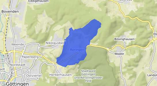 Bodenrichtwertkarte Göttingen Roringen