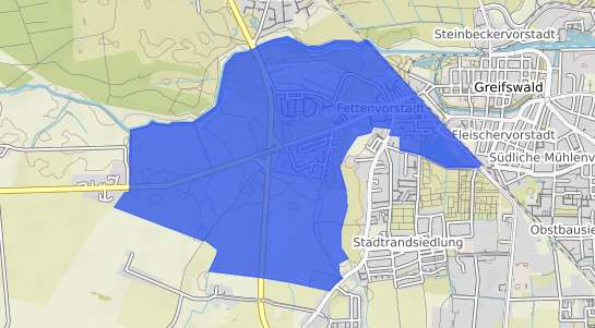 Bodenrichtwertkarte Greifswald Fettenvorstadt