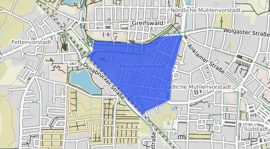 Bodenrichtwertkarte Greifswald Fleischervorstadt