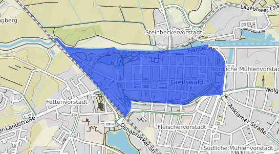 Bodenrichtwertkarte Greifswald Innenstadt