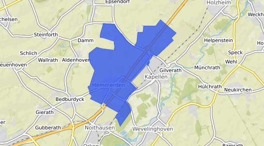 Bodenrichtwertkarte Grevenbroich Hemmerden