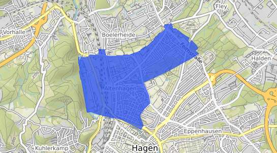 Bodenrichtwertkarte Hagen Altenhagen