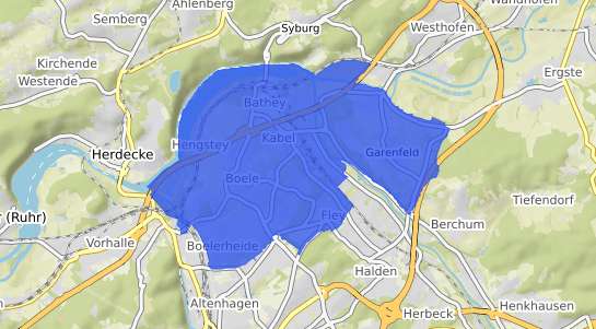 Bodenrichtwertkarte Hagen Böle
