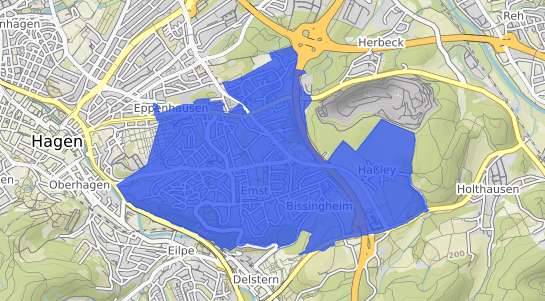 Bodenrichtwertkarte Hagen Emst
