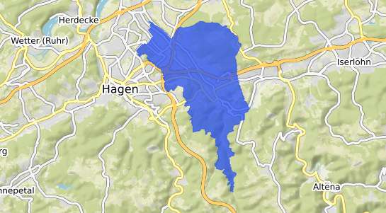 Bodenrichtwertkarte Hagen Hohenlimburg