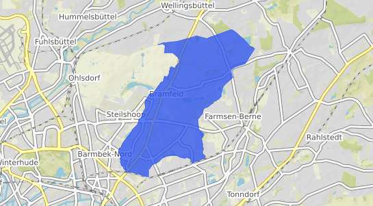Bodenrichtwertkarte Hamburg Bramfeld