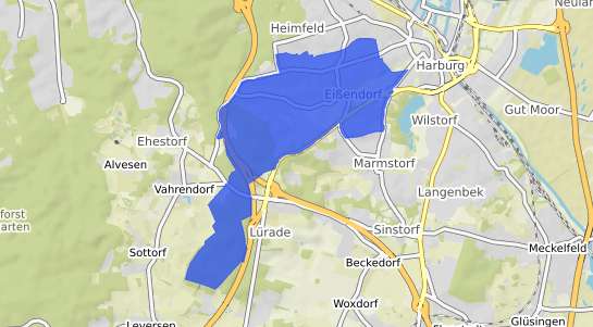 Bodenrichtwertkarte Hamburg Eissendorf
