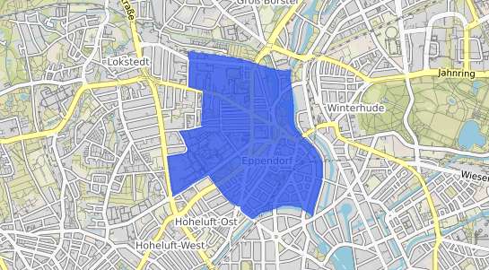 Bodenrichtwertkarte Hamburg Eppendorf