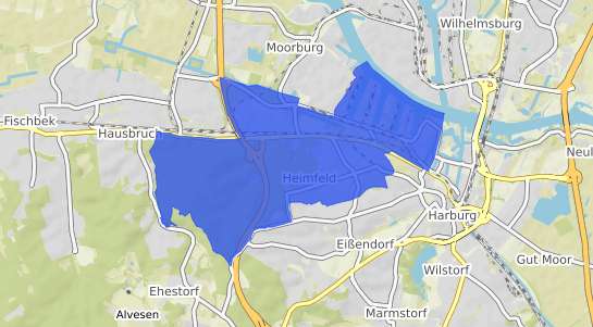 Bodenrichtwertkarte Hamburg Heimfeld