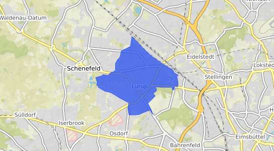 Bodenrichtwertkarte Hamburg Lurup