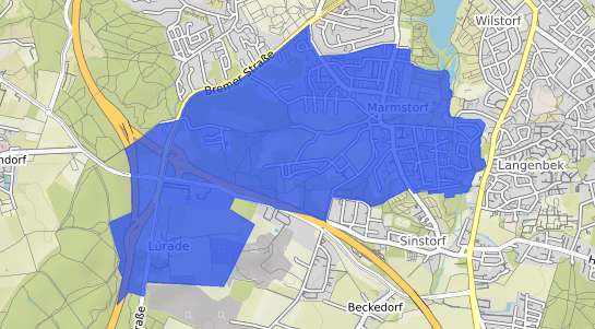 Bodenrichtwertkarte Hamburg Marmstorf