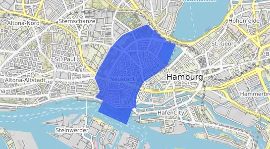 Bodenrichtwertkarte Hamburg Neustadt