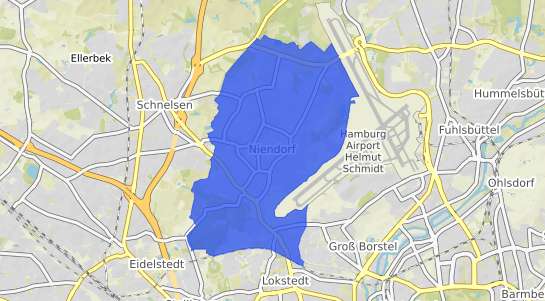 Bodenrichtwertkarte Hamburg Niendorf