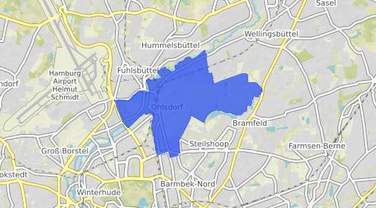 Bodenrichtwertkarte Hamburg Ohlsdorf