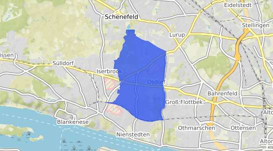 Bodenrichtwertkarte Hamburg Osdorf