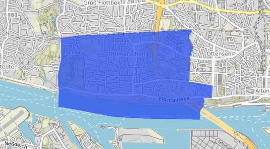 Bodenrichtwertkarte Hamburg Othmarschen