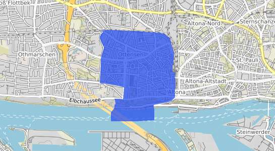 Bodenrichtwertkarte Hamburg Ottensen