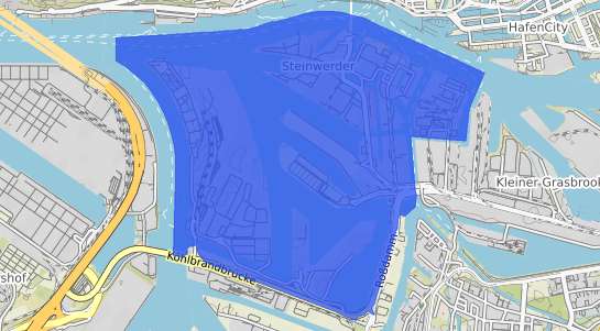 Bodenrichtwertkarte Hamburg Steinwerder