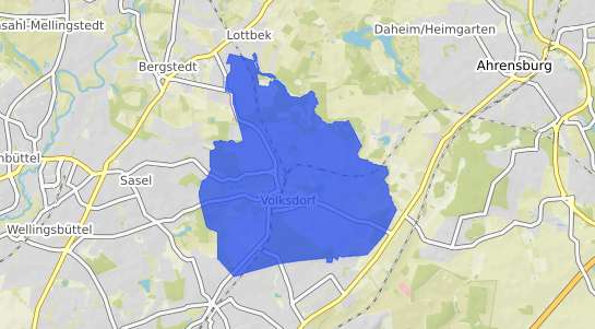 Bodenrichtwertkarte Hamburg Volksdorf