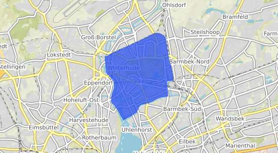 Bodenrichtwertkarte Hamburg Winterhude