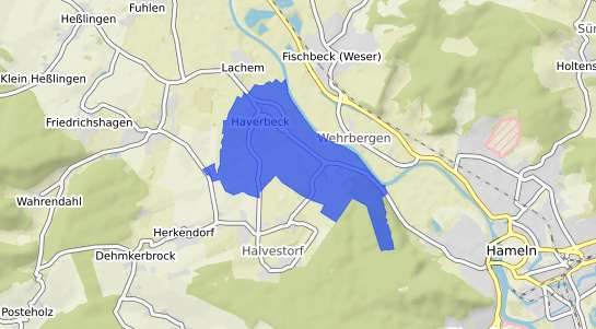 Bodenrichtwertkarte Hameln Haverbeck
