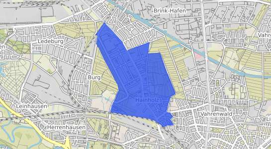 Bodenrichtwertkarte Hannover Hainholz