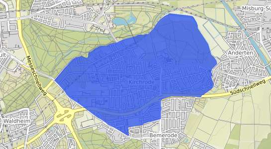 Bodenrichtwertkarte Hannover Kirchrode