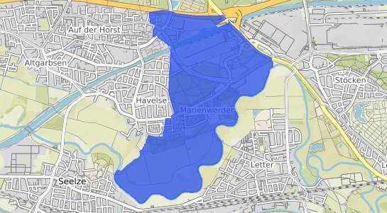 Bodenrichtwertkarte Hannover Marienwerder
