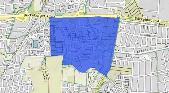 Bodenrichtwertkarte Hannover M&uuml;hlenberg