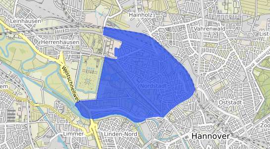 Bodenrichtwertkarte Hannover Nordstadt