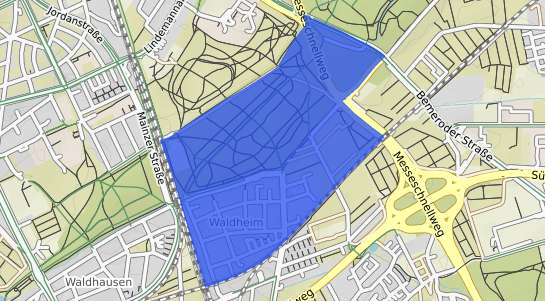 Bodenrichtwertkarte Hannover Waldheim