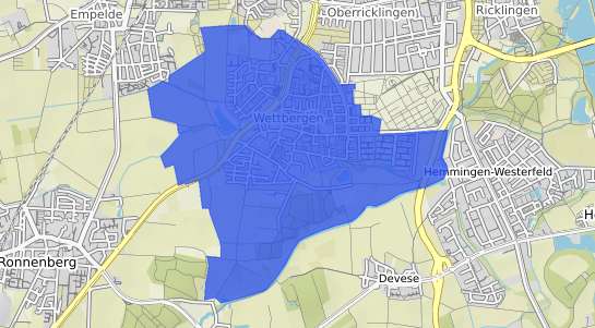 Bodenrichtwertkarte Hannover Wettbergen
