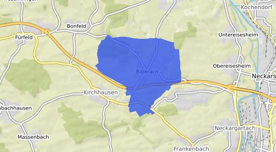 Bodenrichtwertkarte Heilbronn Biberach
