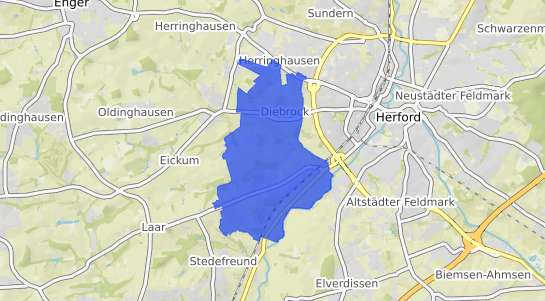 Bodenrichtwertkarte Herford Diebrock