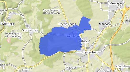 Bodenrichtwertkarte Herrenberg Kuppingen