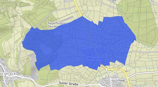 Bodenrichtwertkarte Herrenberg Oberjesingen