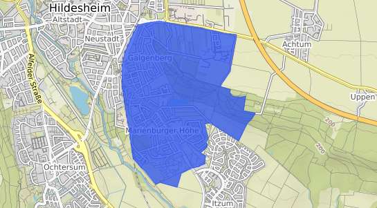 Bodenrichtwertkarte Hildesheim Galgenberg