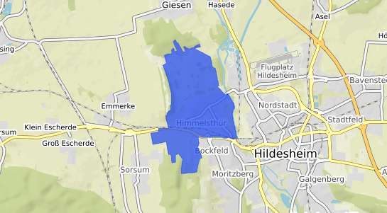 Bodenrichtwertkarte Hildesheim Himmelsthür