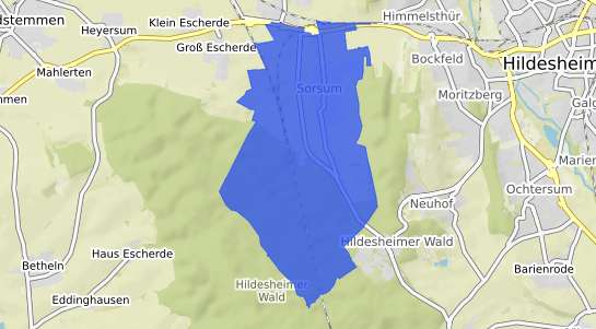 Bodenrichtwertkarte Hildesheim Sorsum