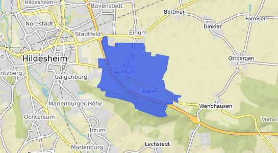 Bodenrichtwertkarte Hildesheim Uppen