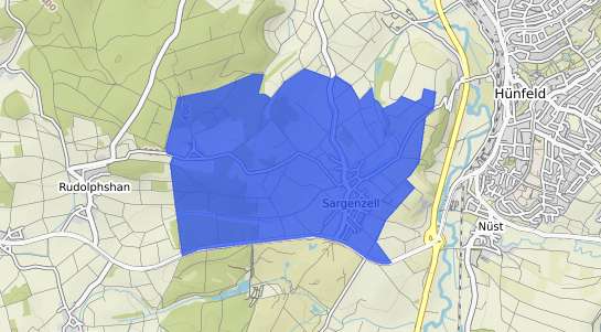 Bodenrichtwertkarte H&uuml;nfeld Sargenzell