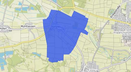 Bodenrichtwertkarte Ingolstadt Dünzlau