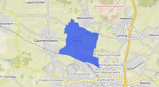 Bodenrichtwertkarte Ingolstadt Etting