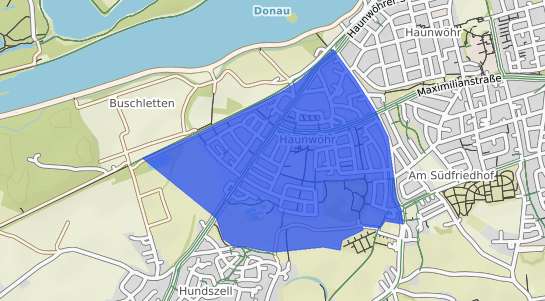 Bodenrichtwertkarte Ingolstadt Haunw&ouml;hr