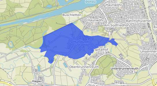 Bodenrichtwertkarte Ingolstadt Hundszell