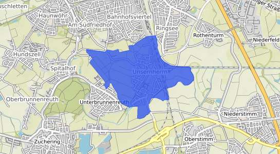 Bodenrichtwertkarte Ingolstadt Unsernherrn