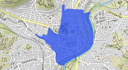 Bodenrichtwertkarte Jena Zentrum